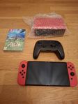 Nintendo Switch OLED 64GB Mario Edition plus Pro controller