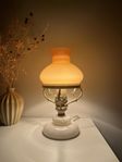 vintage bordslampa glas/marmor