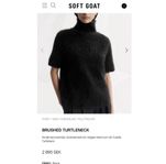 Soft Goat Brushed Turtleneck, S