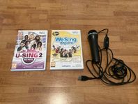 Wii Sing Spel inkl. mikrofoner