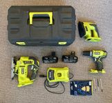 Ryobi One+ 18V Verktygssats med 2 Batterier och Laddare