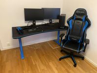 Gaming - Arozzi Arena Gamingbord med Gamingstol DXRacer