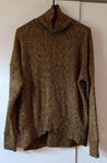 Topshop Oversize Turtleneck senapgultröja, storlek EUR 36 