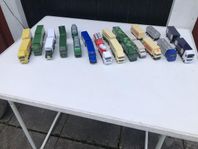 13 st mini -Lastbilar med släpvagn 