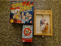 spelpaket spel ORD FÖR ORD, Råttfällan, Vem vet. Julklapp