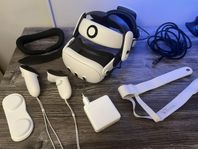 Meta Quest 3 + BoboVR S3Pro + 96W USB-C laddare + Link kabel