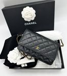 Chanel WOC väska (Wallet on chain) svart caviar