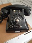 Svart Bakelit telefon 50/60-tal