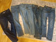 5 par jeans(Levi's x2, Lee, Crocker, 157)