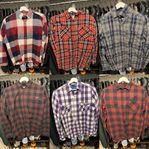 Tjocka flanell (vinter) overshirt/skjortor (Medium) 