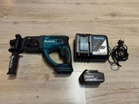 Makita DHR202 18v borrhammare med batteri med Makita Laddare