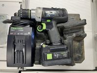 Festool Quadrive TPC 18/4 inkl batteri, laddare och chuckar