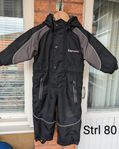 TXR Svart Vinteroverall, strl 80, Waterproof