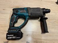 Makita DHR202 18v borrhammare med batteri.