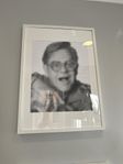 Elton John print i ram