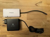 Dockningstation & USB laddare (90W)