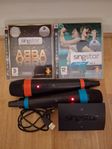 PS3 SINGSTAR PAKET TRÅDLÖSA MIKROFONER + SPEL I TOPPSKICK