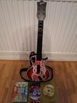 Rubrik. XBOX 360 GUITAR HERO GITARR + SPEL I JÄTTEBRA SKICK