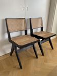 Design stolar två st. ’hommage a’ Pierre Jeanneret ’ 