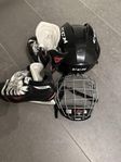 CCM Barnskridskor stl 35 & CCM hjälm stl M