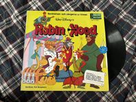 lp-skiva barnbok vinylskiva barnmusik barn Robin Hood disney