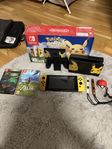 Nintendo Switch Lets Go Pikachu Eevee Edition + Spel