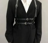 justerbart belt harness faux läder