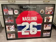 Signerad inramad Mats Näslund Montreal Canadiens tröja