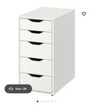 3 st IKEA ALEX hurtsar, vita (skrivbord)