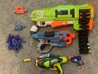 Nerf Gun paket 3 st + 1 st ej nerfgun