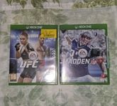 Två Xbox One Spel - UFC 2 / NFL MADDEN 17