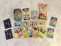 Pokémon Paket #1 - Oöppnade Booster Packs + Mini Låda etc