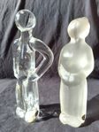 2 st Reijmyre figuriner i glas