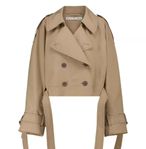 acne studios cropped trenchcoat beige