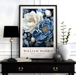 William Morris Blue Flower Poster 50x70cm