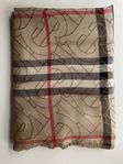 Burberry monogram wool/silk scarf