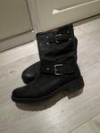 Cowboy/Biker Boots (Strl. 38) Äkta läder