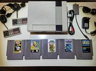 Nintendo 8 bits - Konsol + 5 spel - NES - SCN