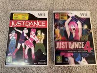 Just Dance & Just Dance 4 special edition Nintendo Wii spel 