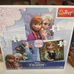 Pussel Frozen  3 in 1