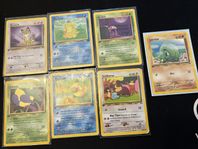 Pokémonkort Base set- First edition 7 st