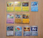 Pokemonkort 11 st, Scarlet & Violet Holos / Reverse Holos