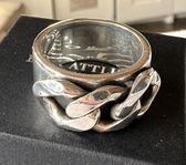 Efva Attling Wide & Chain ring silver 925 Nyskick