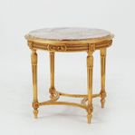 SALONGSBORD marmor bord/ Louis XVI-stil, 1900-tal