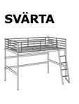 Våningssäng IKEA Svärta