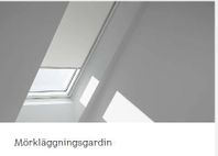 Mörkläggningsgardin, Velux, eldriven