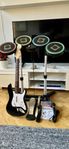 PS4/PS5 Rock Band 4 Wireless Trum Set och Gitarr