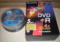 Oinspelade nya DVD+ skivor