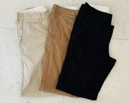 Tre chinos byxor från Uniqlo