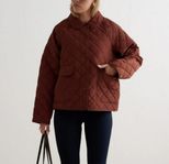 Mahogany Quilted Femme Jacket Aimn